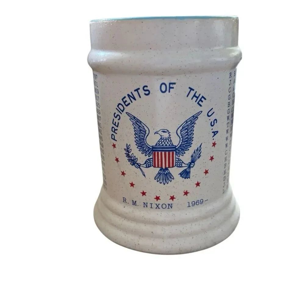 Richard M Nixon 1969 Presidents Of The USA Stoneware Mug Japan